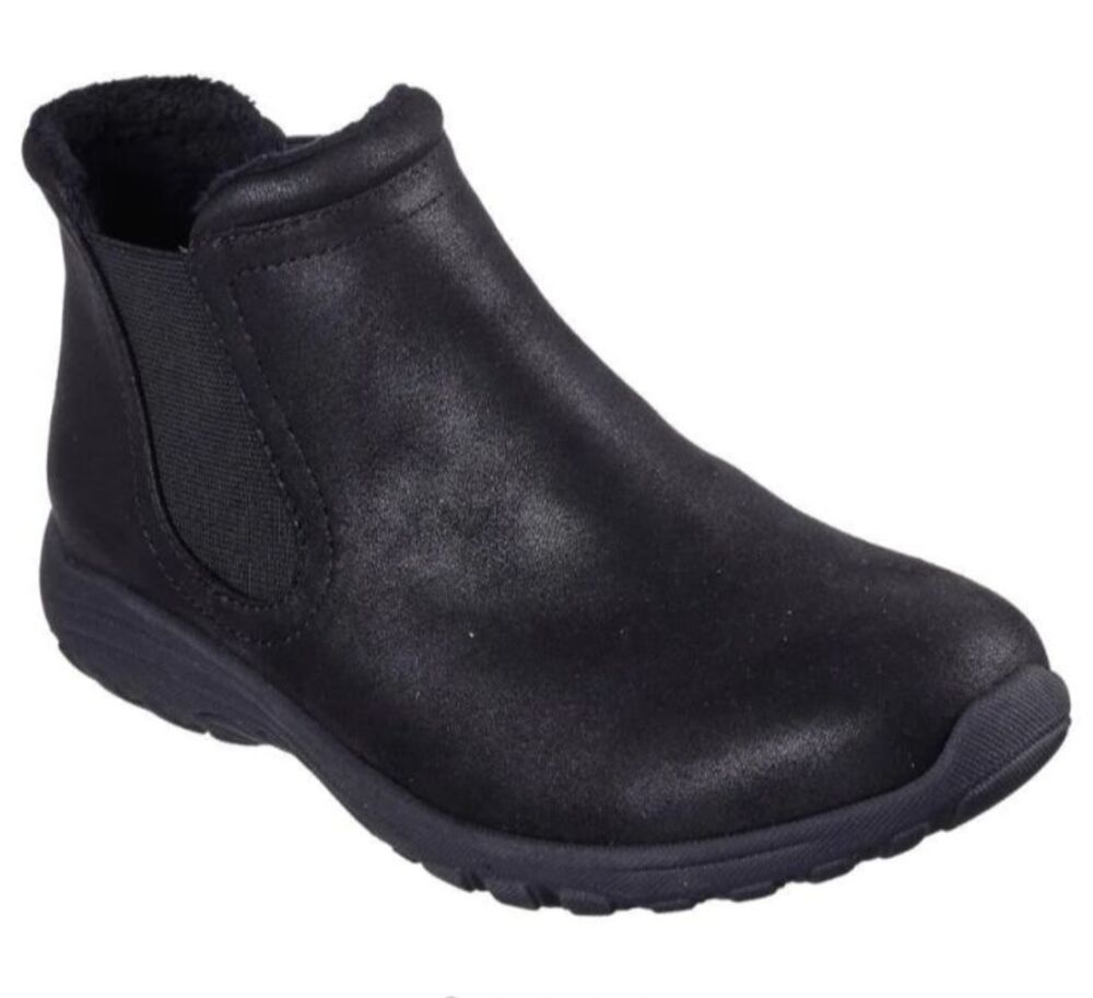 Skechers Relaxed Fit Reggae Fest 2.0 New Yorker Black Lined Chelsea Boot Size 10